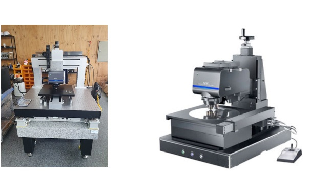 Custom confocal laser microscope system used for EV battery inspection